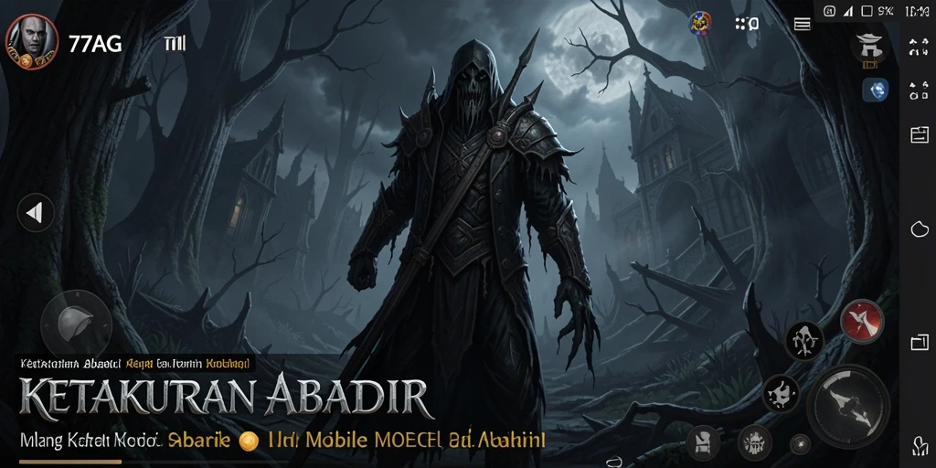 Screenshot menampilkan suasana menegangkan dalam game Horror.