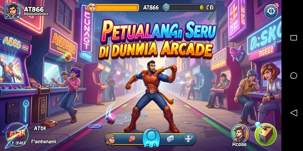 Tampilan penuh warna dari gameplay menakjubkan AT866.