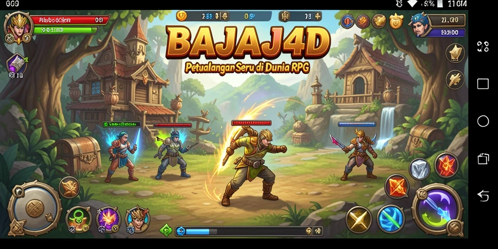 Tampilan gameplay seru di petualangan RPG BAJAJ4D.