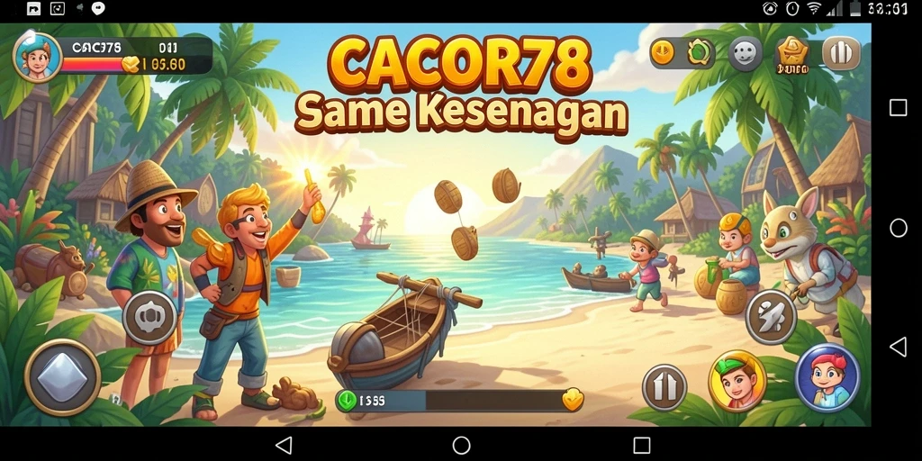 Tangkapan layar gameplay <strong>CACOR78</strong> yang menunjukkan keseruan bermain dengan teman.