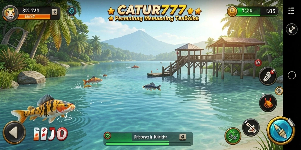 Tampilan gameplay CATUR777 yang menakjubkan saat memancing.