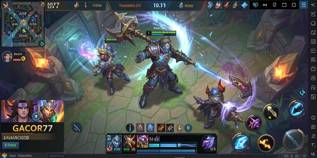 GACOR77 menampilkan gameplay MOBA yang seru dan penuh strategi.