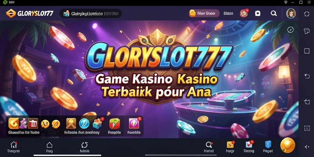 Gameplay seru GLORYSLOT777 dengan berbagai permainan kasino.