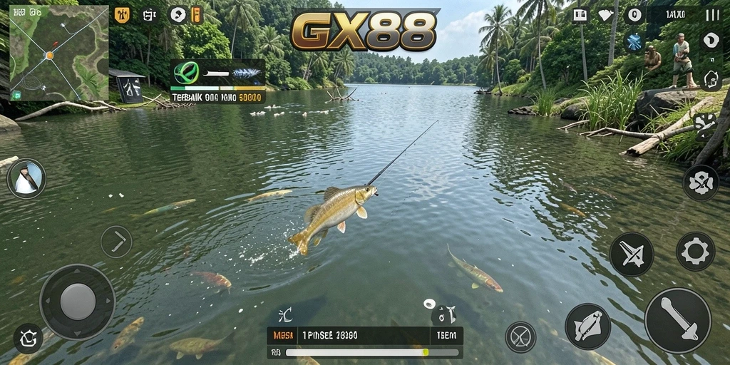 Tangkapan ikan yang memukau dan gameplay seru GX88.