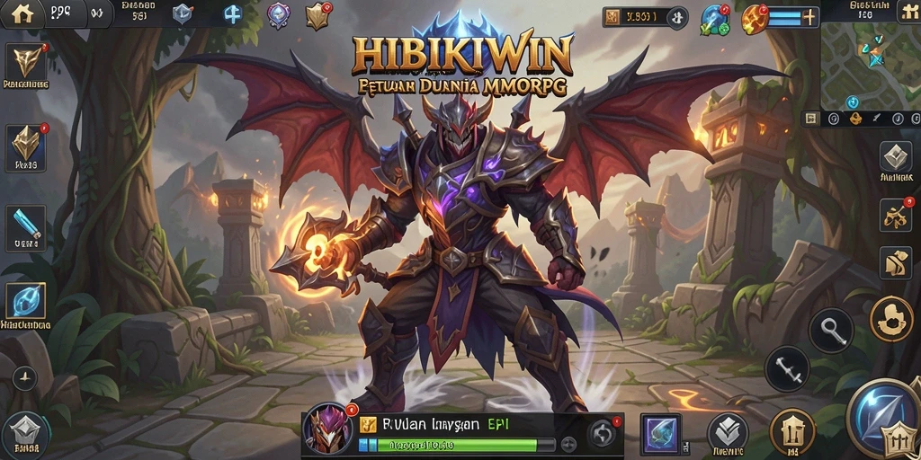 Tampilan gameplay seru dalam HIBIKIWIN yang memikat.
