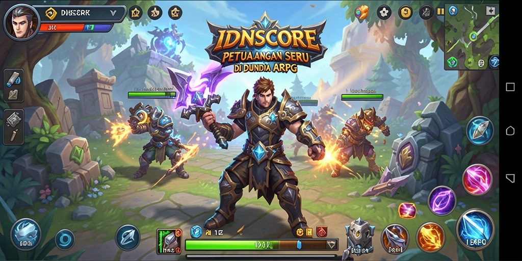Tampilan gameplay ARPG yang memukau dalam IDNSCORE.