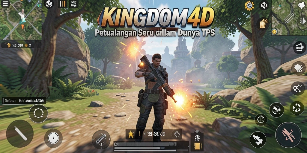 Tampilan aksi seru di KINGDOM4D dengan gameplay TPS yang menegangkan.