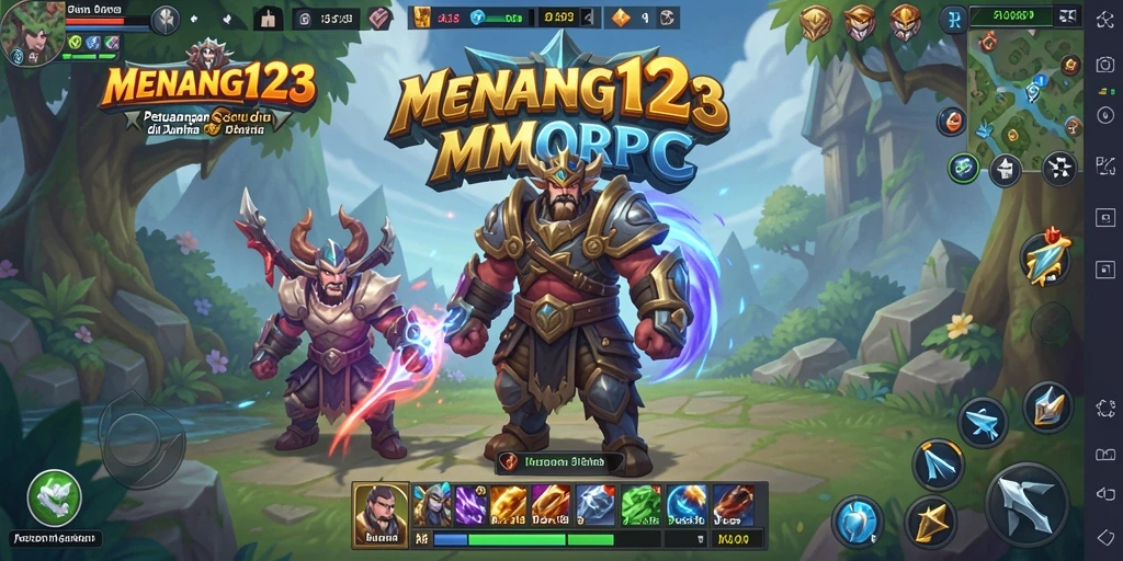 Tampilan gameplay seru di dunia fantasi MENANG123.