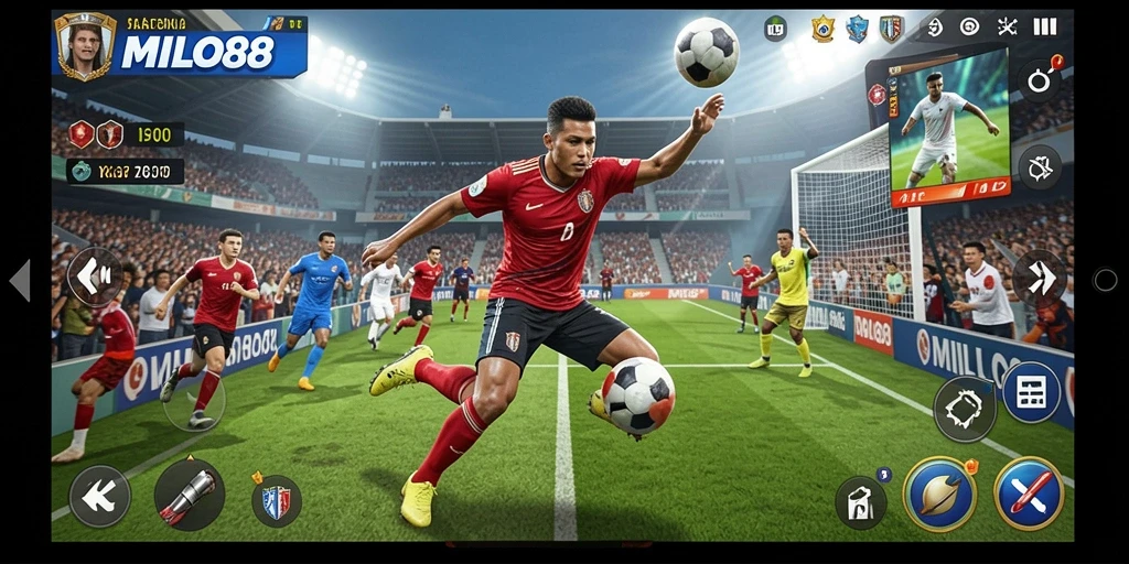 Screenshot gameplay <strong>MILO88</strong> yang menunjukkan aksi seru dalam permainan olahraga.