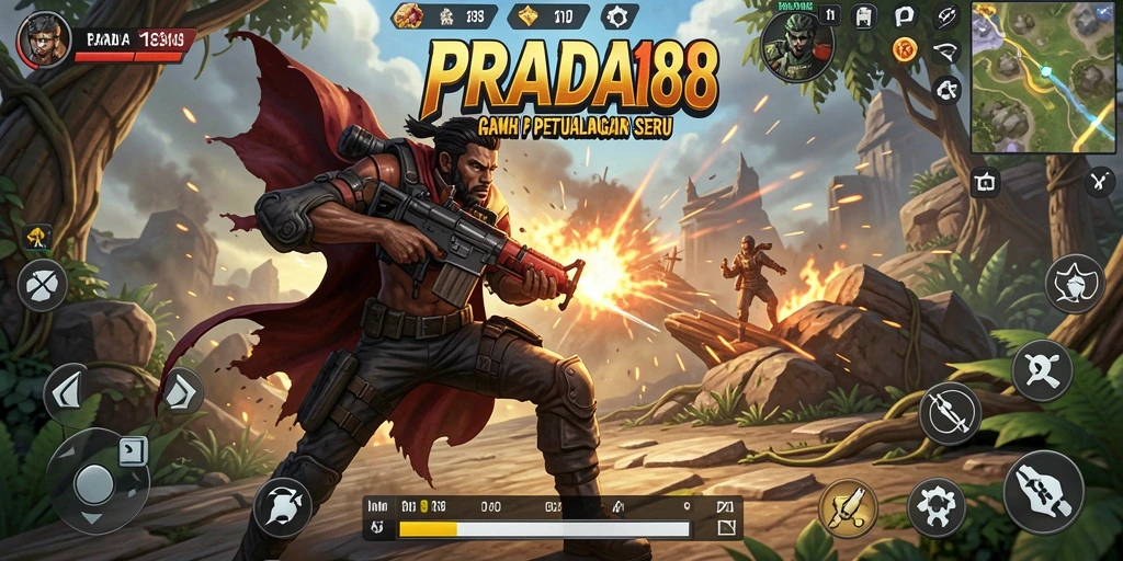Tampilan gameplay PRADA188 dengan aksi mendebarkan di setiap level.