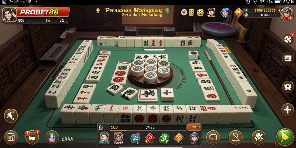 Menampilkan gameplay menarik dari permainan Mahjong PROBET88.