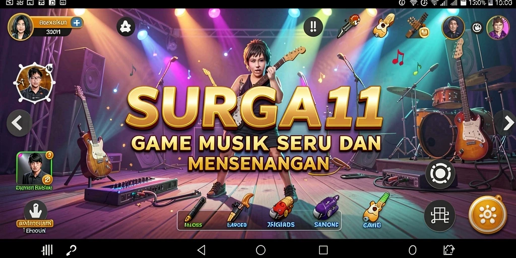 Tampilan gameplay SURGA11 yang menarik dan penuh warna.