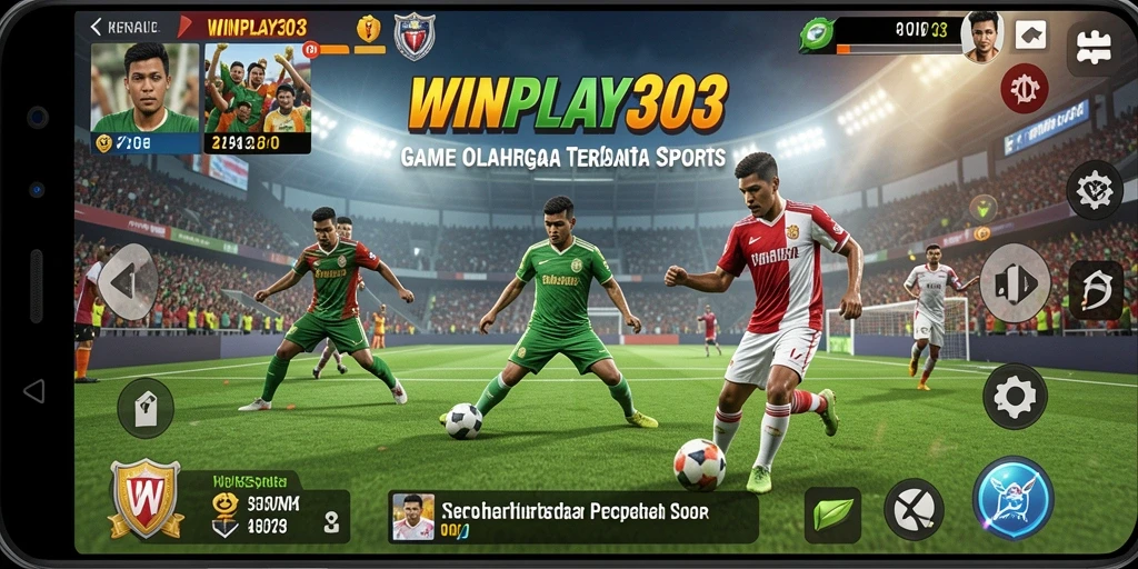 Tangkapan layar gameplay <strong>WINPLAY303</strong> menampilkan serunya bermain olahraga dengan teman-teman.