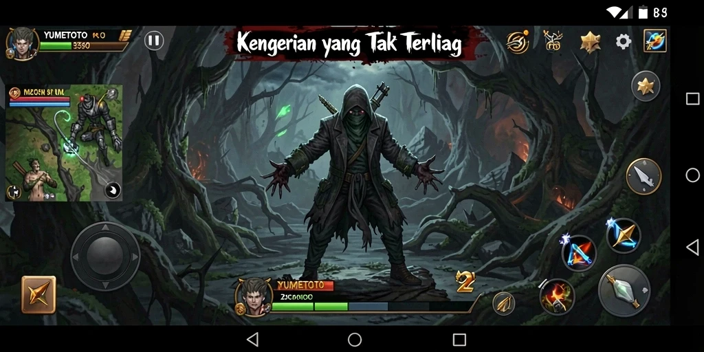 Gameplay YUMETOTO yang menakutkan dan menegangkan di dunia horor.
