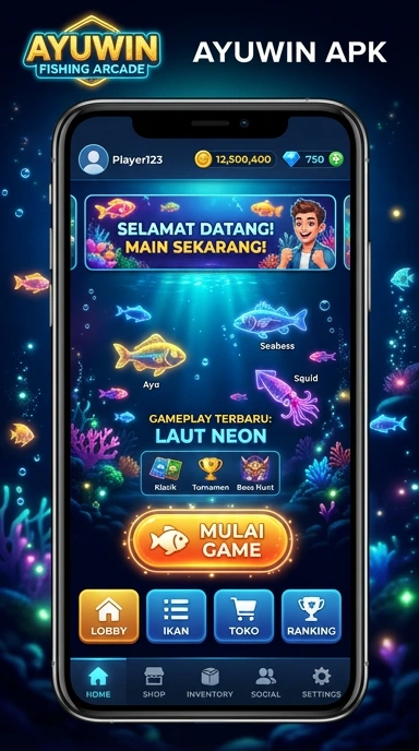 Tampilan utama Pusat Unduh Ayuwin yang user-friendly.